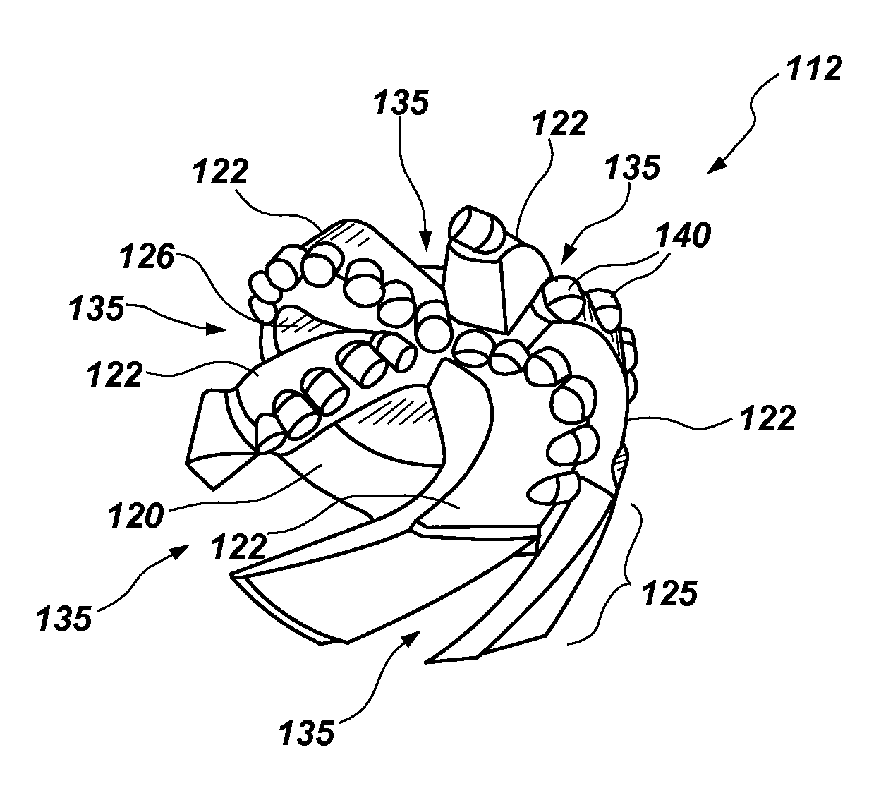 Casing shoes having drillable and non-drillable cutting elements in different regions and related methods