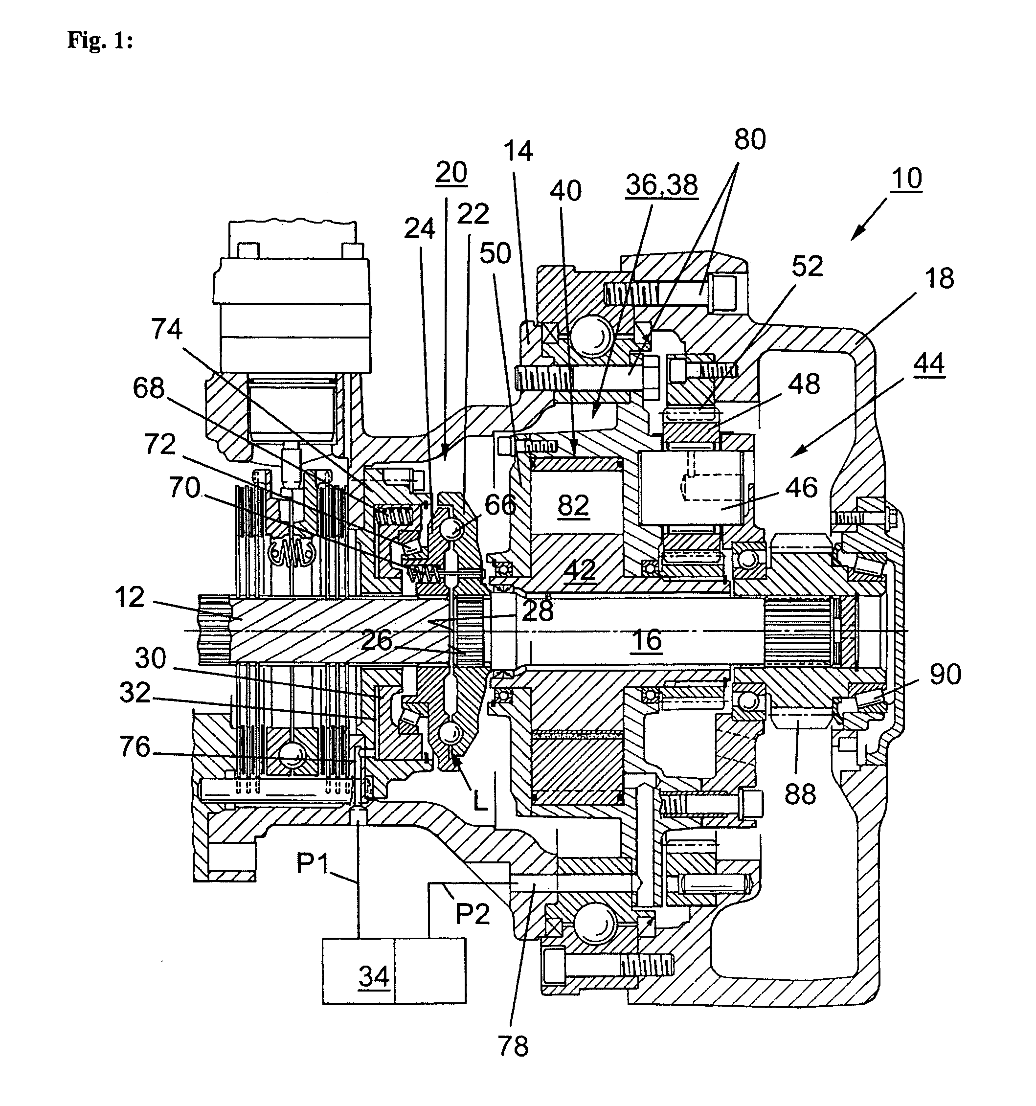 Device and method for continuous regulation of the erection of a tandem axle