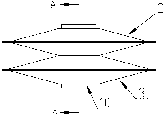 Novel dish-shaped shielding reed