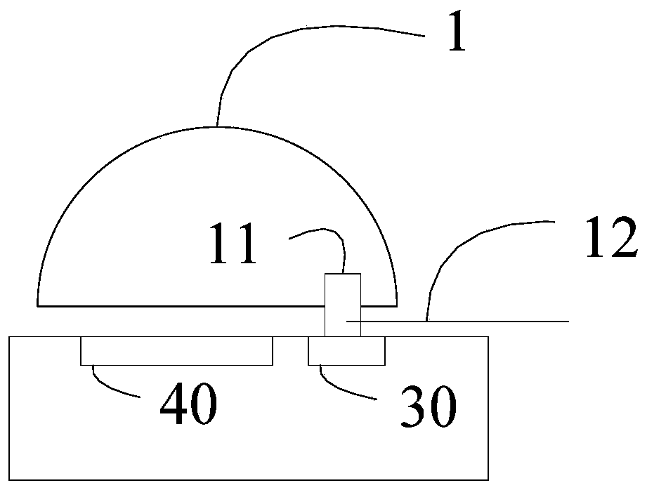 Lens assembly with electric contacts, photoelectric detector and laser radar