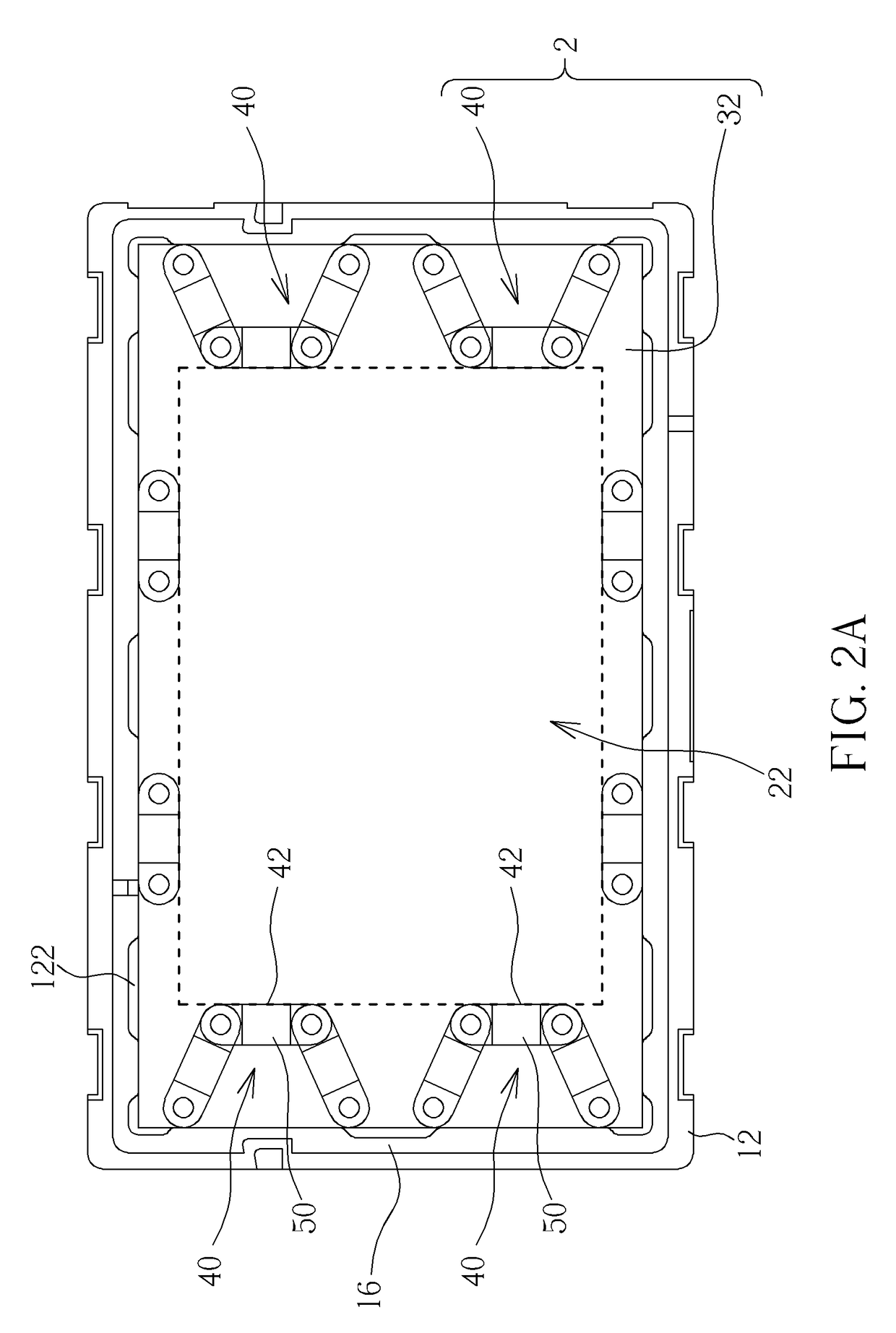 Storage box using cushion package structure