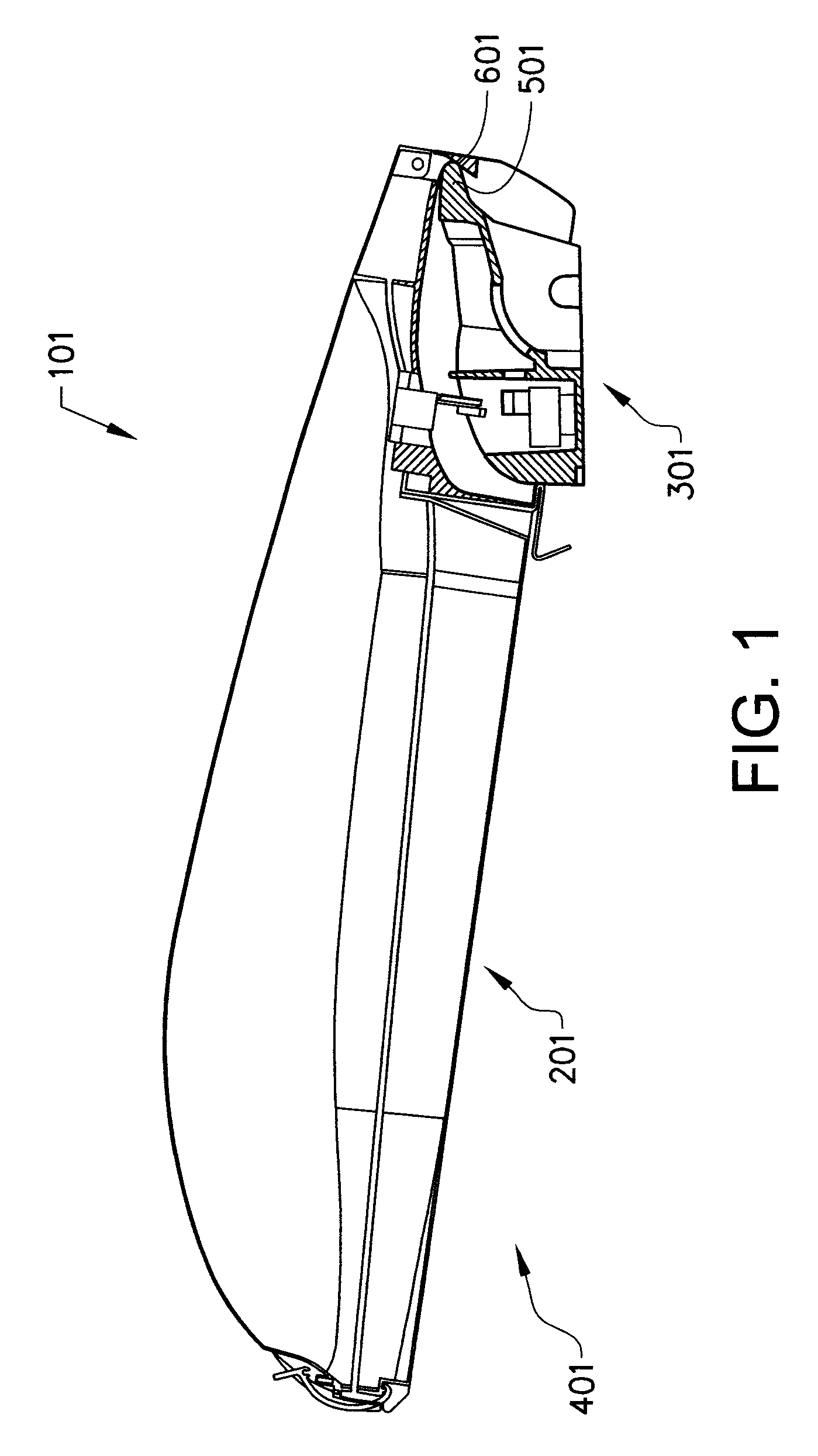 Easily mountable lighting luminaire with fitting arrangement