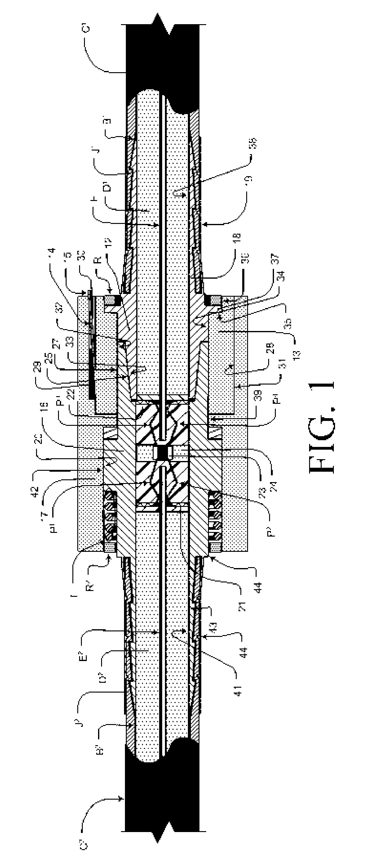 RJ type modular connector for coaxial cables