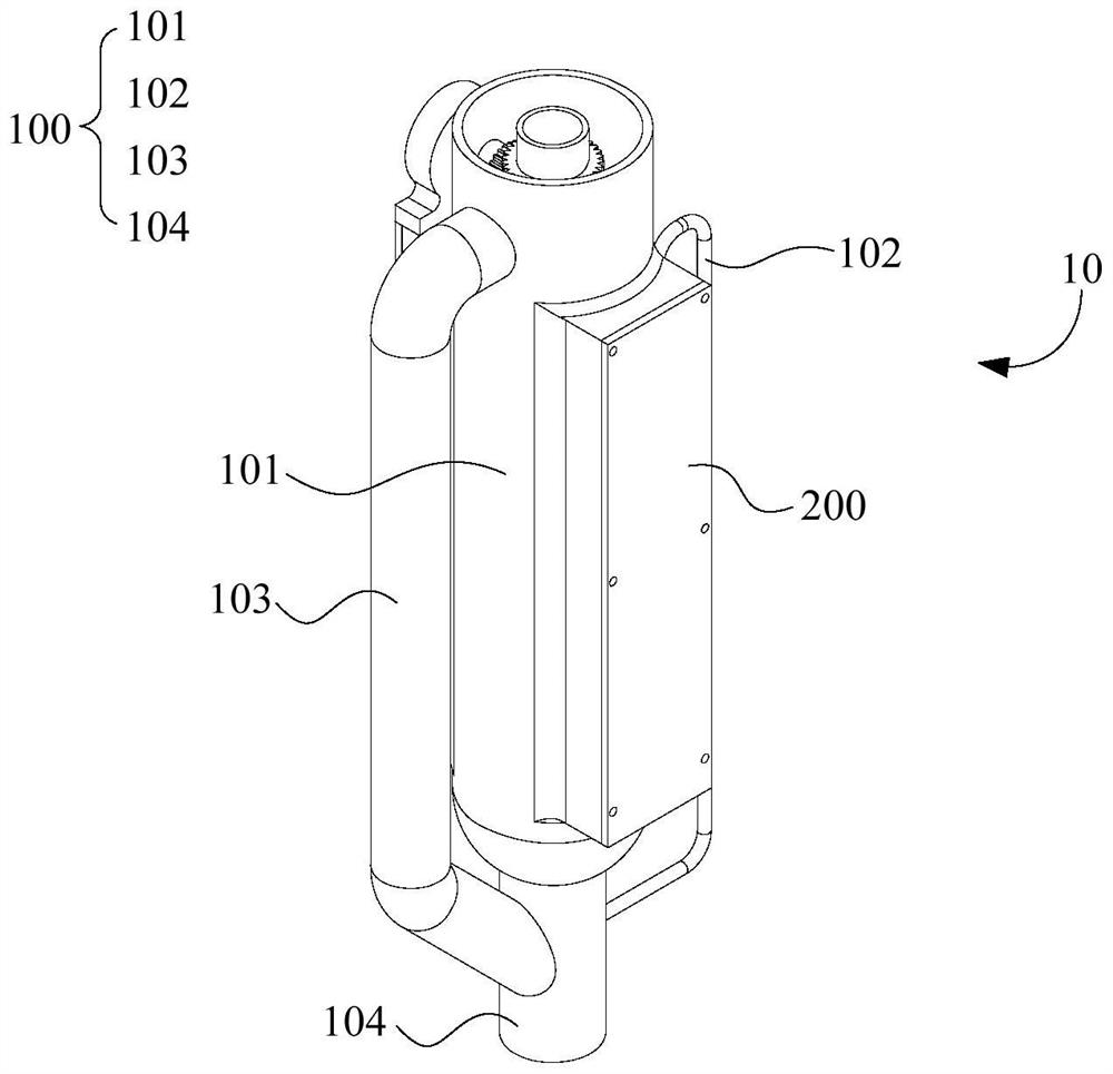 Extraction structure, residual pesticide extraction device and residual pesticide detection equipment