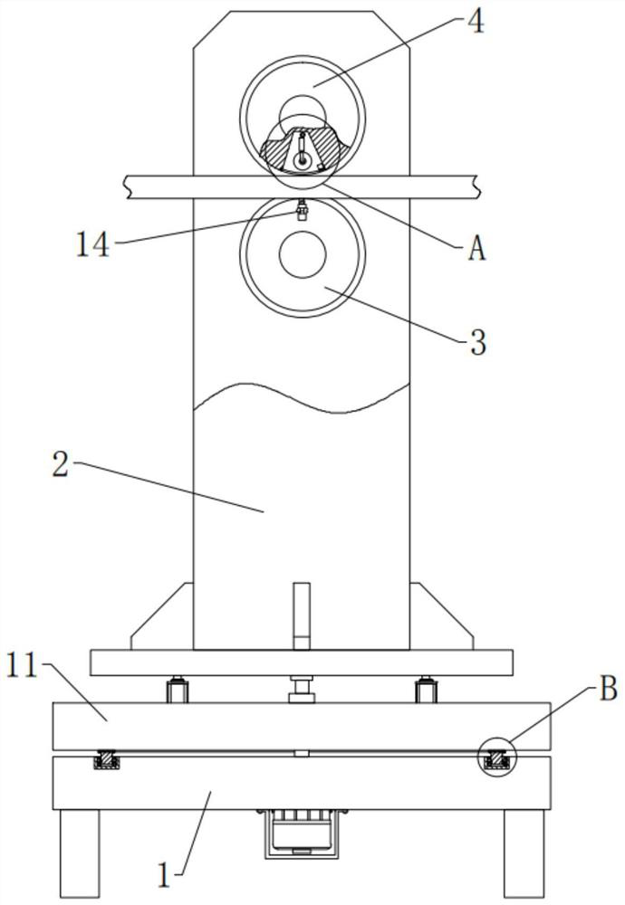 A conveying device for the production of metal wire