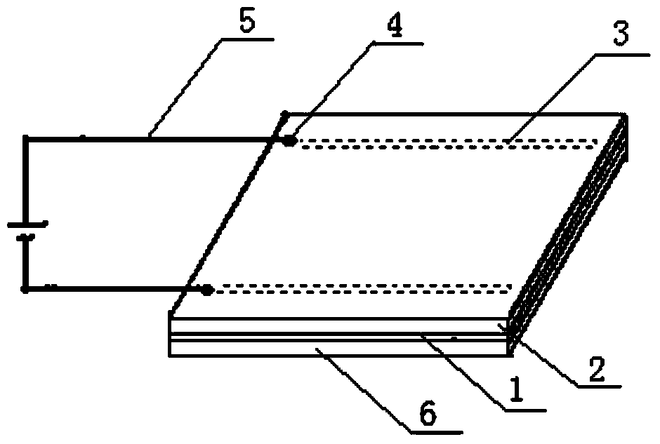 High-power carbon fiber electric heating plate, production process and application device