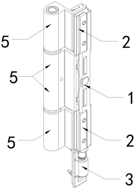 Adjustable column type hinge for doors and windows