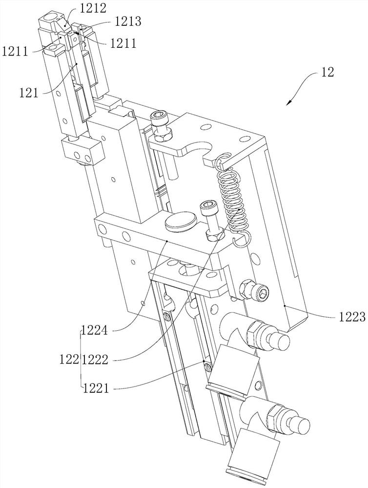 Opposite jacking type winding spot welding device