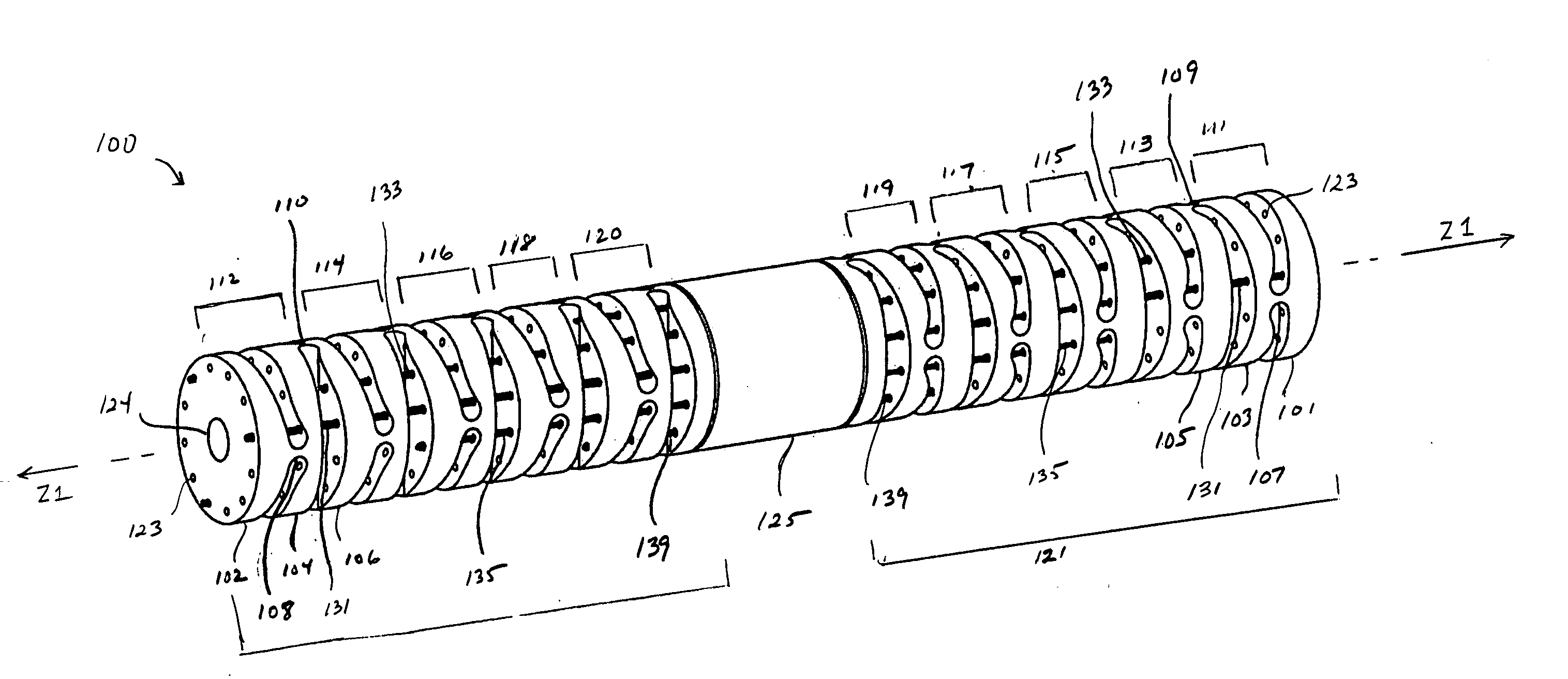 Articulating mechanism with flex-hinged links