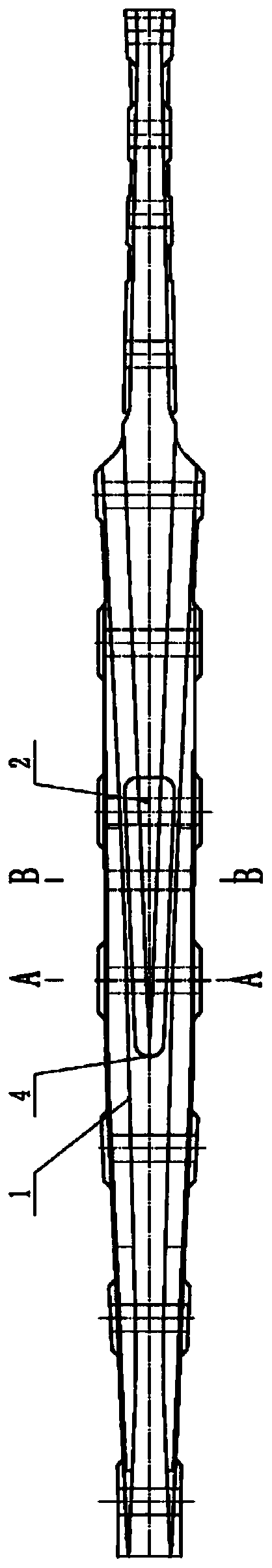 Embedded fixed type seamless high manganese steel frog structure