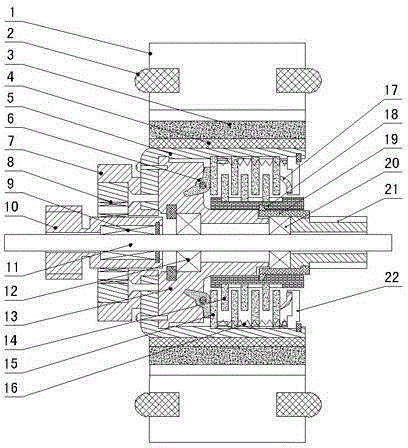 Automatic clutch type direct-current brushless motor stator