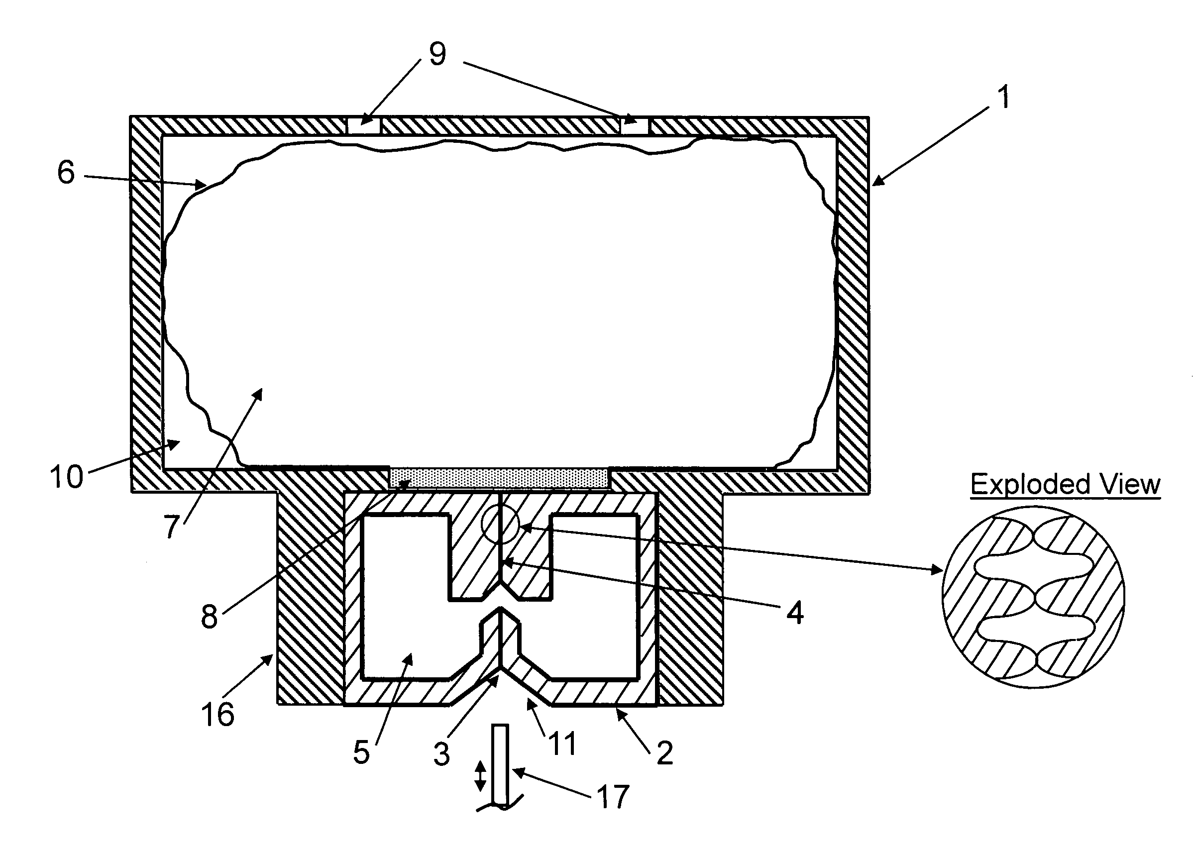 Cartridge for dispenser of particular fluid substances