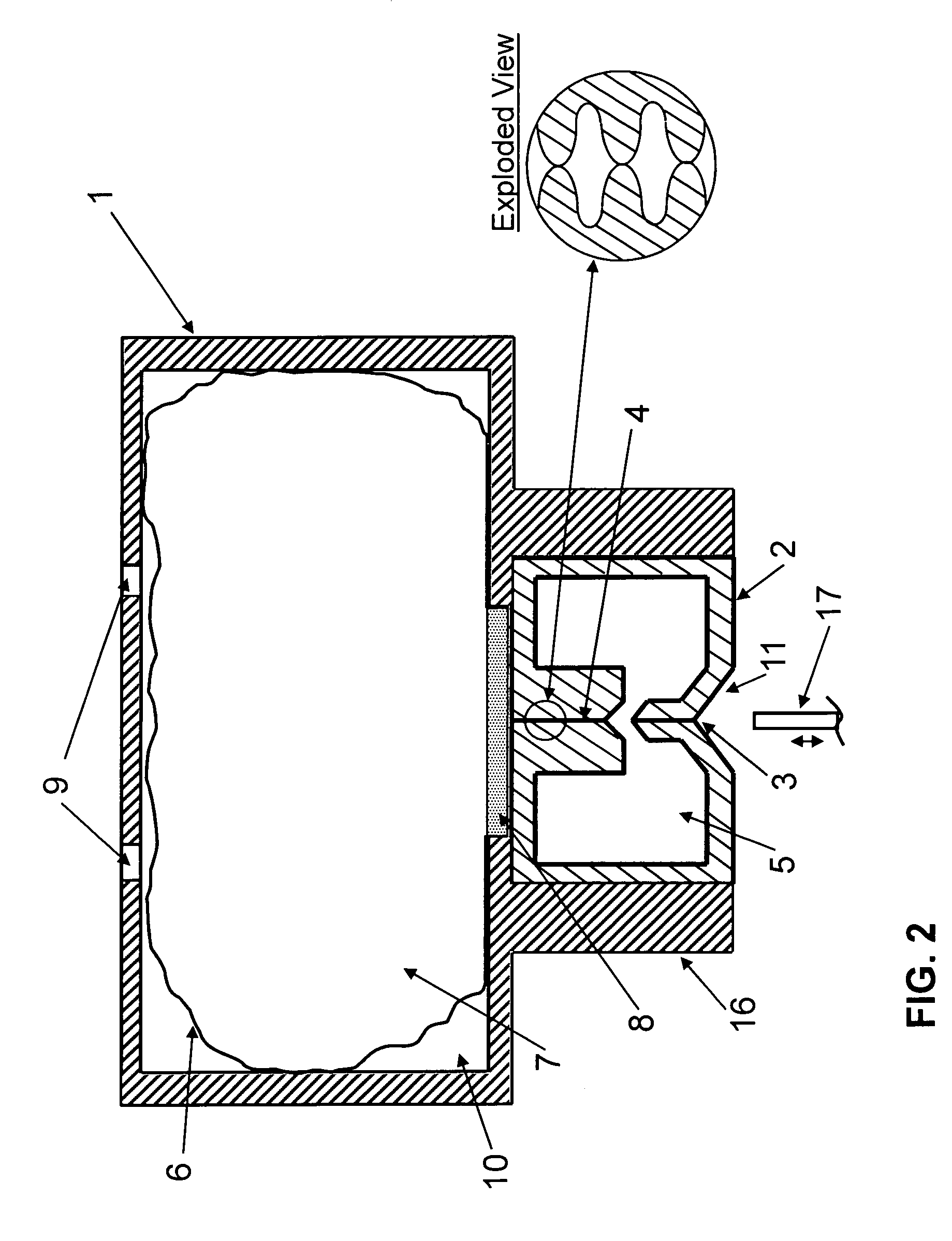 Cartridge for dispenser of particular fluid substances