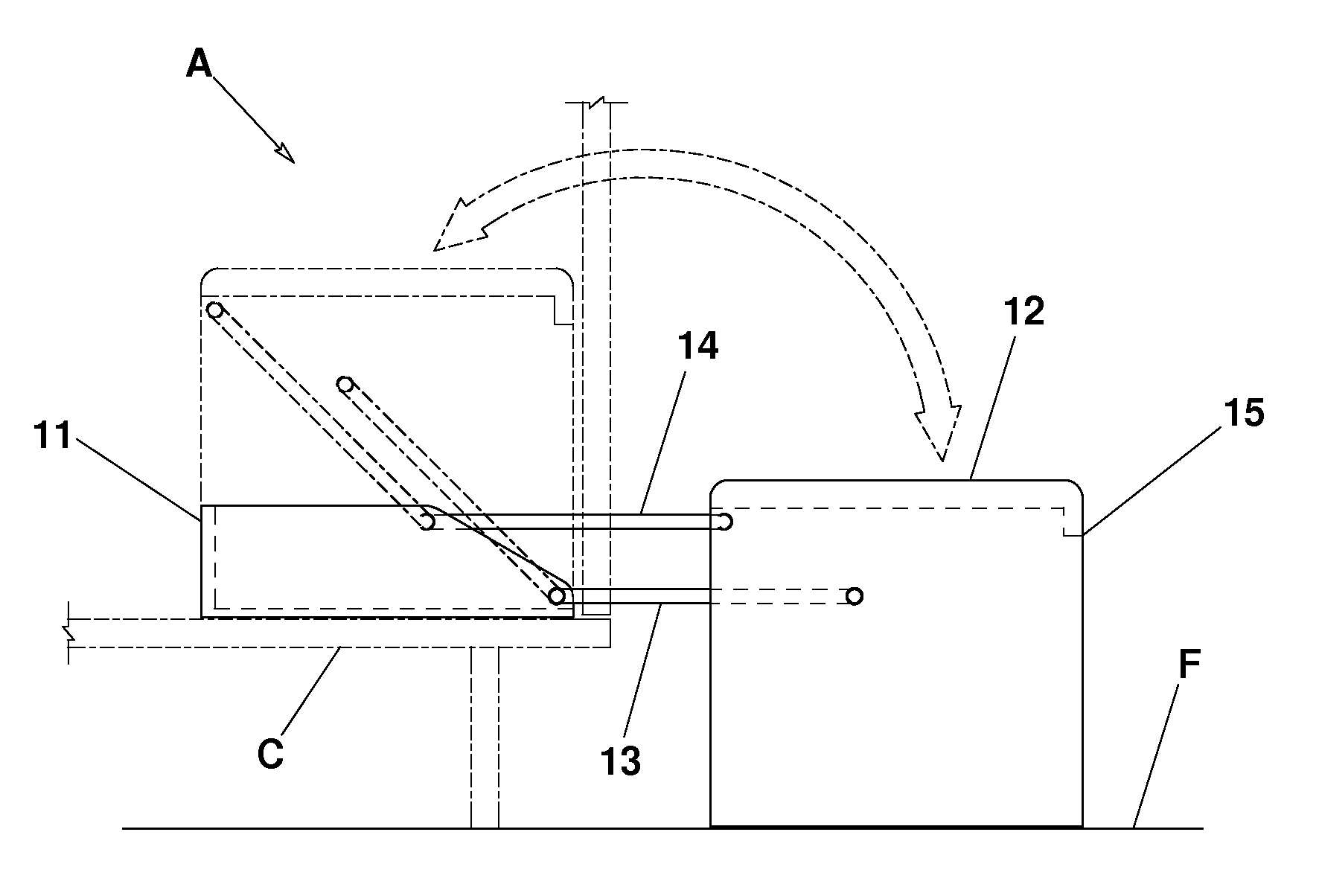 Retractable Step Stool/ Access Device