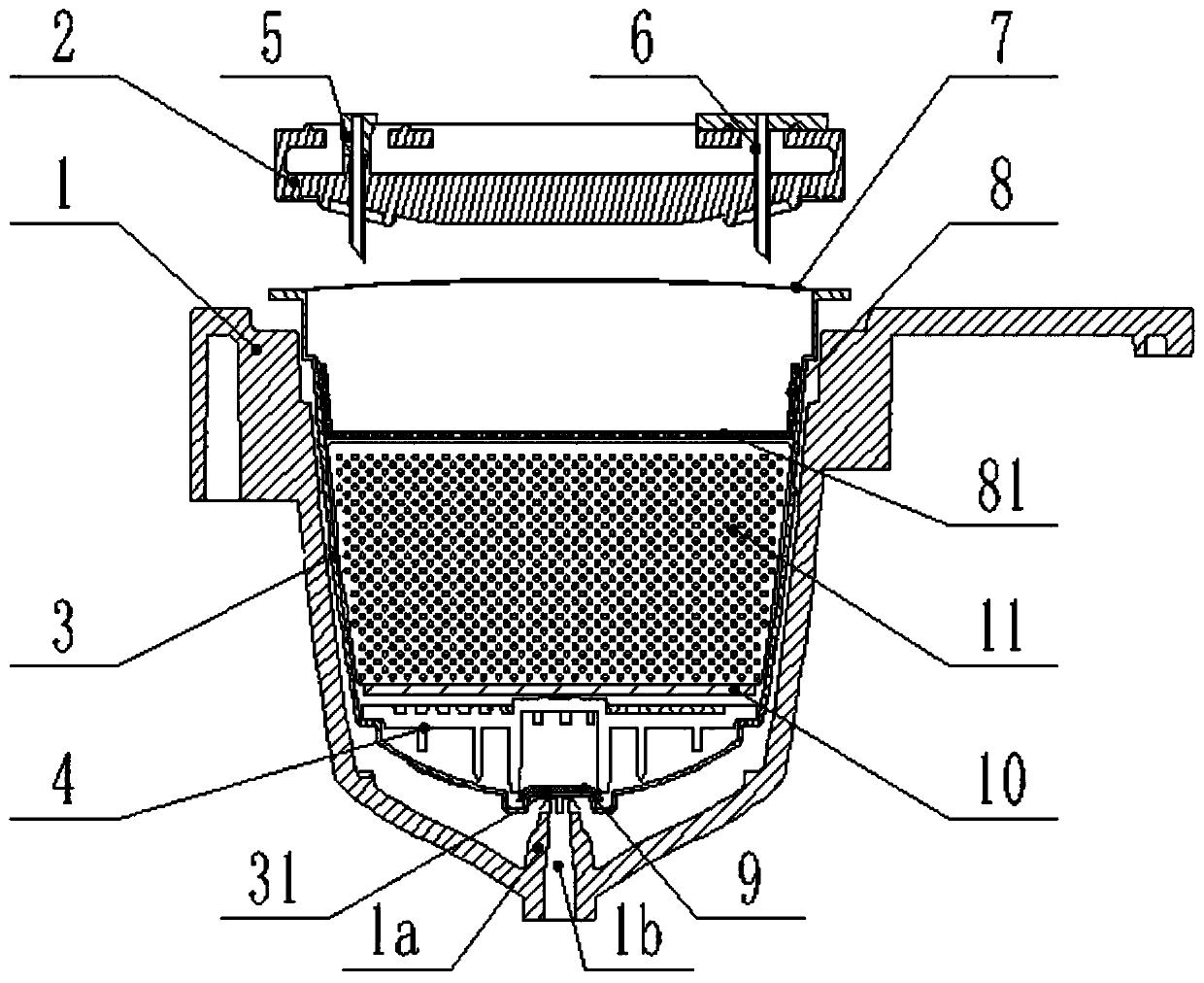 A double-needle beverage brewing system and its brewing method