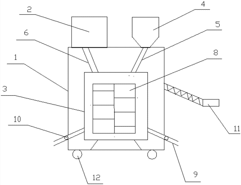 Road snow melting device