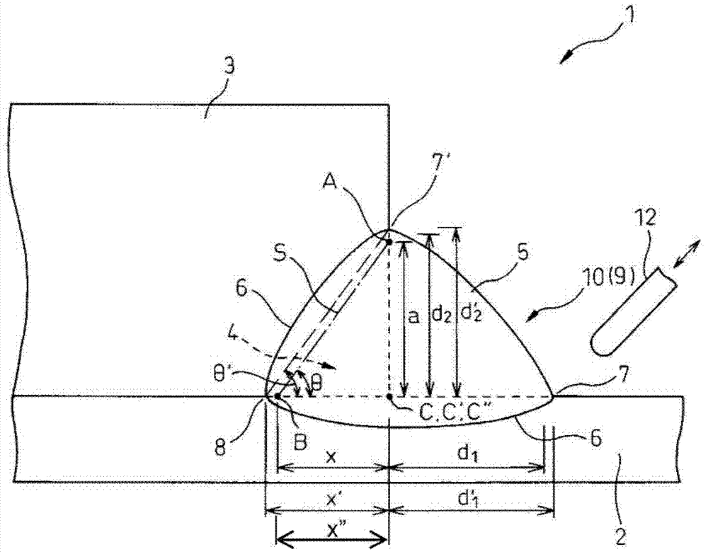 Out-of-plane gusset welded joint and method of making the same