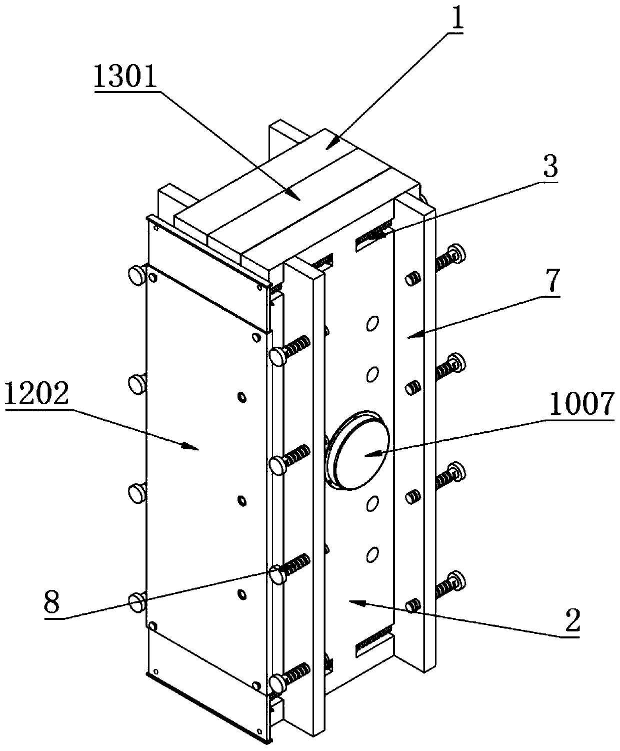 Assembly type integrated connecting device for building equipment