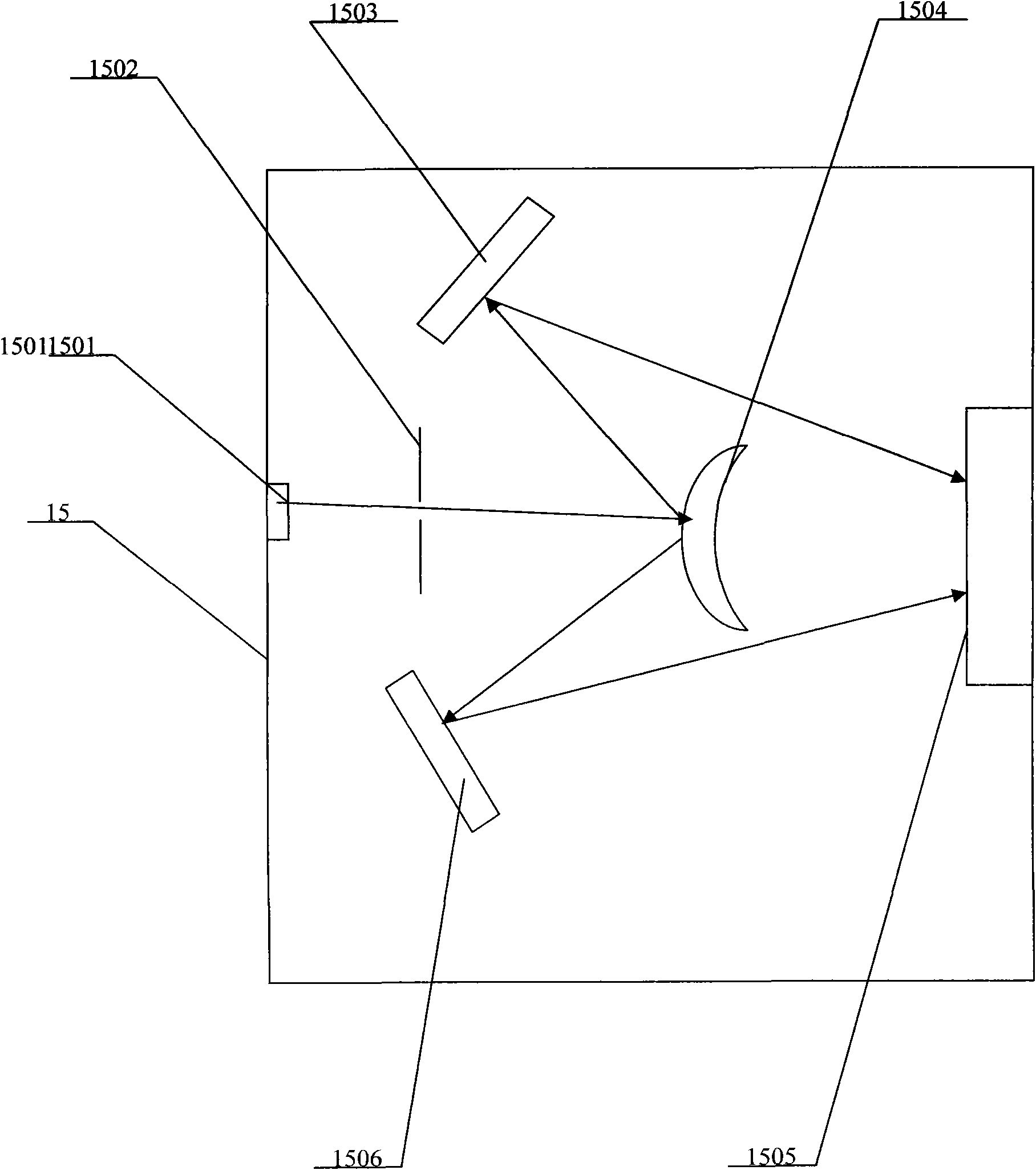 Near field spectrum correlation imaging apparatus