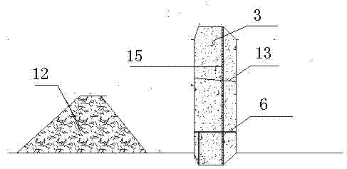 Large-range goaf group filling method