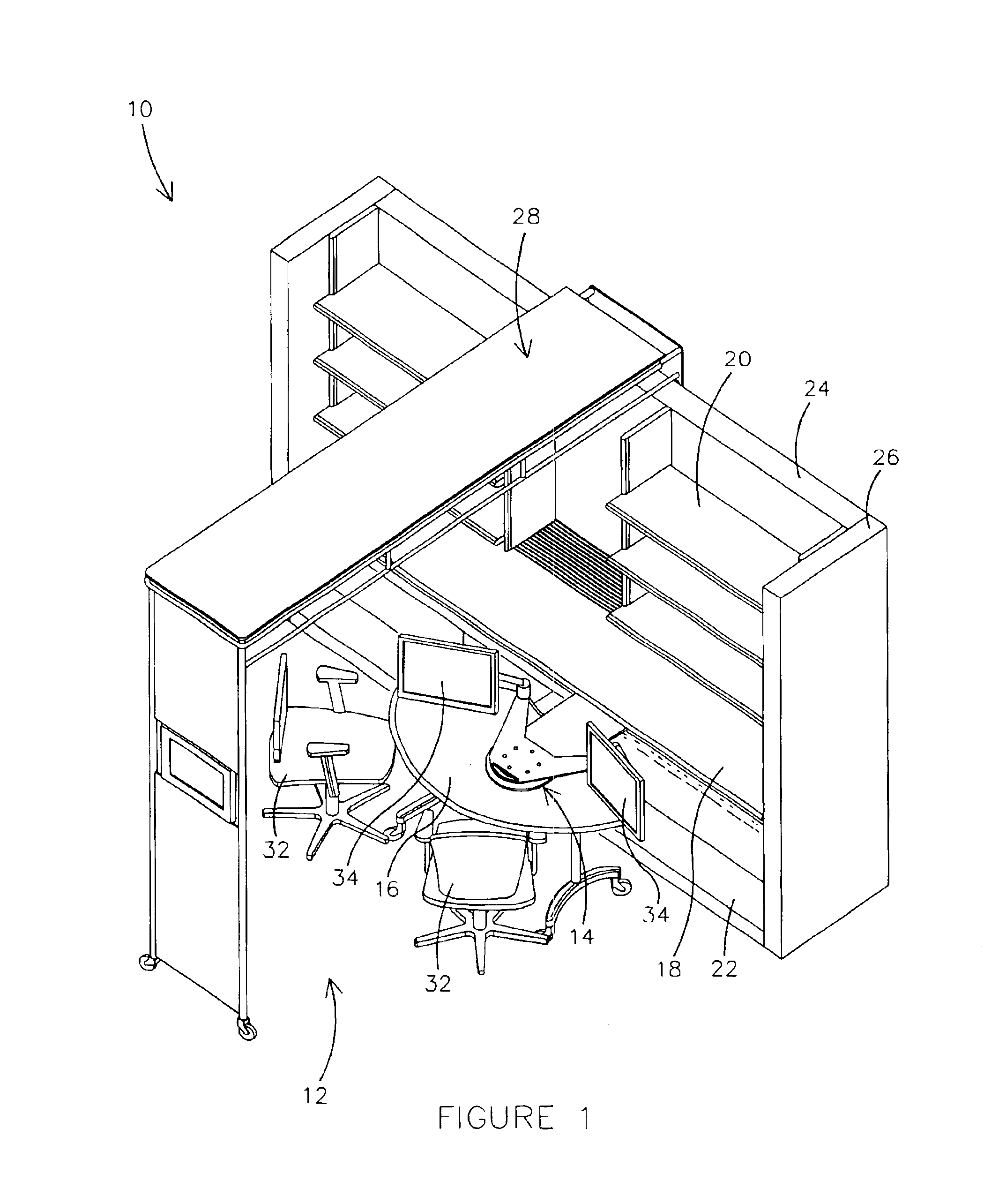 Movable display support system