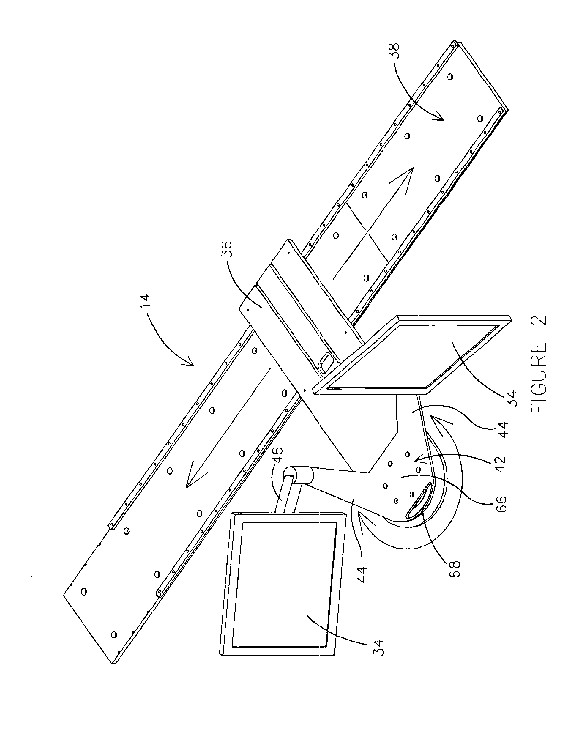 Movable display support system