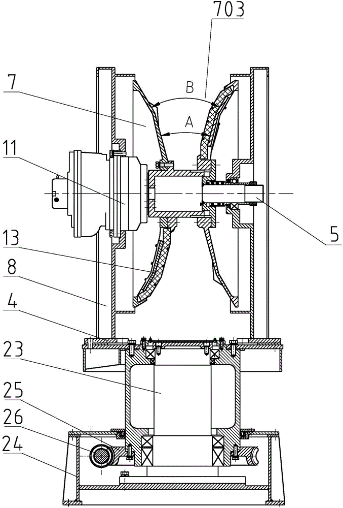 Floor type stern net hauling device for seine boat