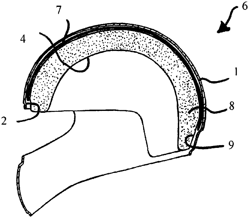 Protective helmet and method for mitigating or preventing head injury