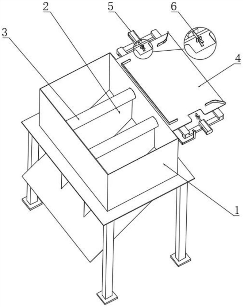 Feed bulk raw material packaging bag damage detection device