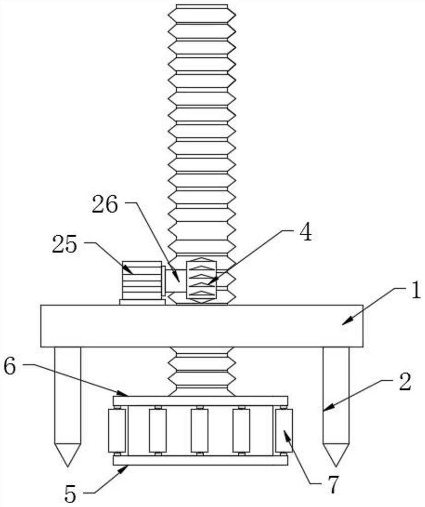 An inspection well tamping device for engineering