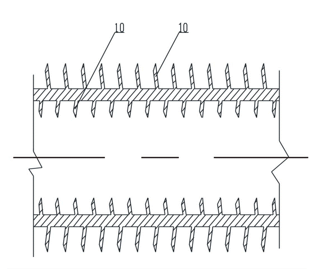 Three-dimensional internal and external finned tube integrated air preheater and processing method thereof