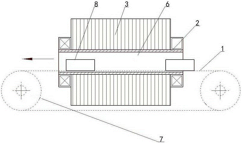 Magnetic gap channel pass-type demagnetizer