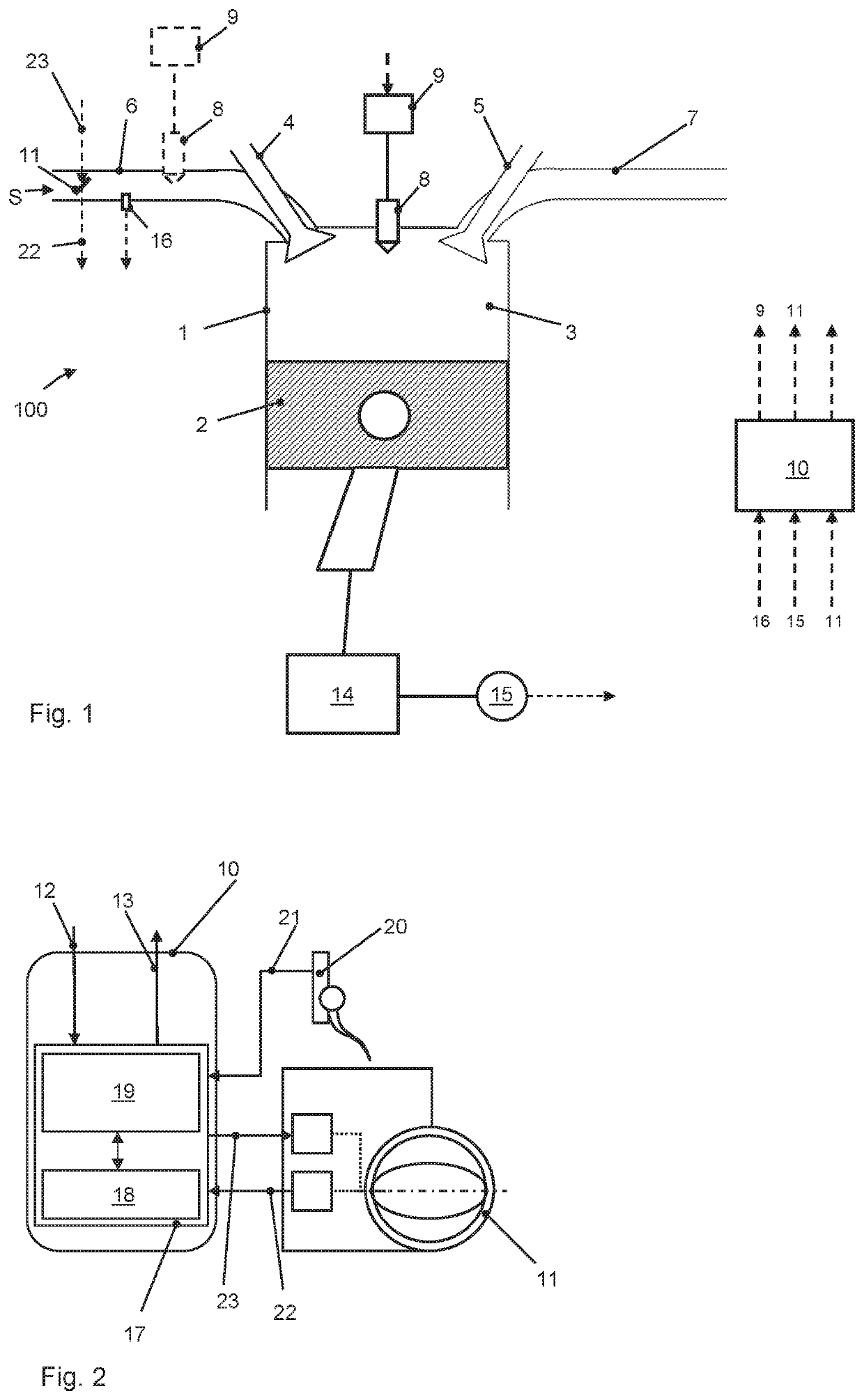 Method for determining an air volume in a combustion chamber of an internal combustion engine