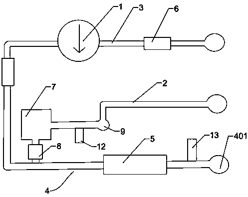 Floor heating pipeline cleaning machine