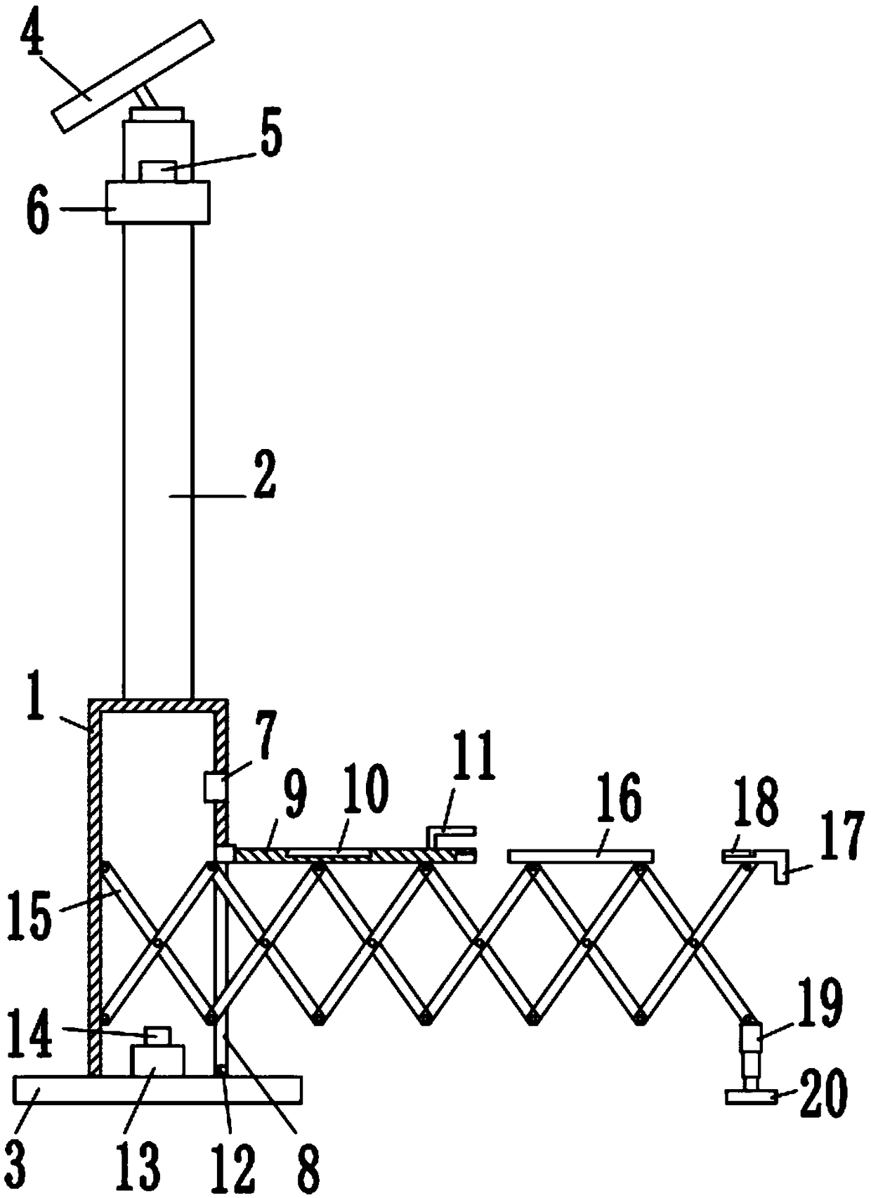 Street lamp used for urban road construction