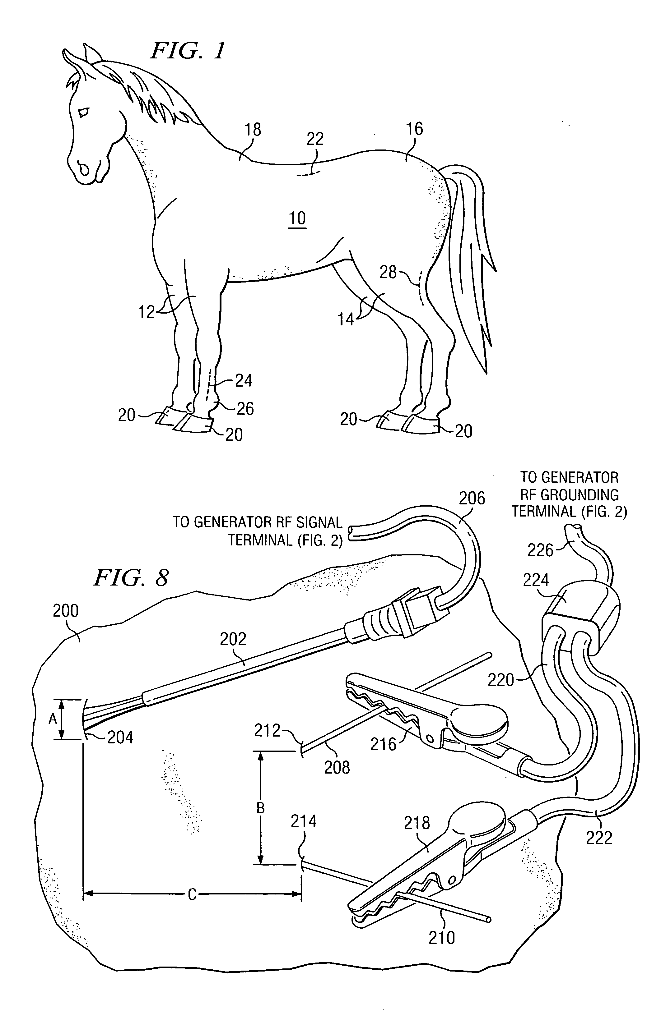 Method and apparatus for veterinary RF pain management