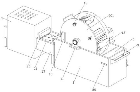 Wheat cleaning and drying integrated equipment