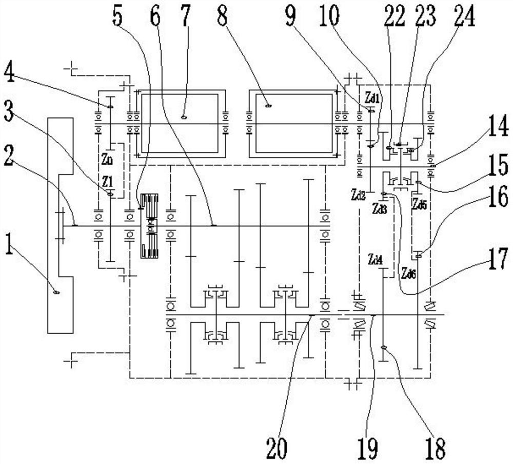 Continuously variable transmission system with double-motor power uninterrupted gear shifting