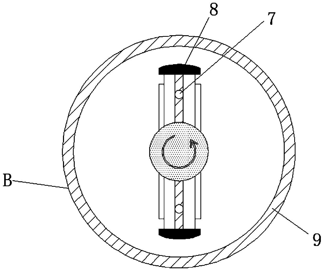 Drying device capable of detecting moisture of textile based on principle of separation and reunion