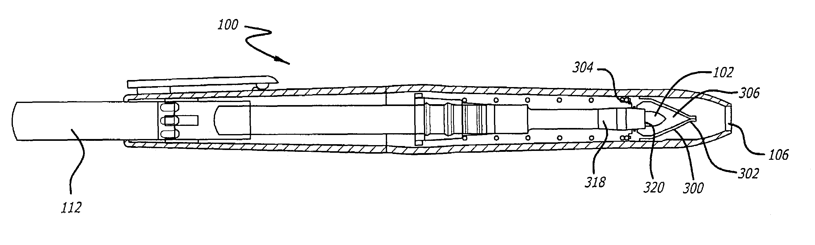 Self-sealing retractable writing instrument