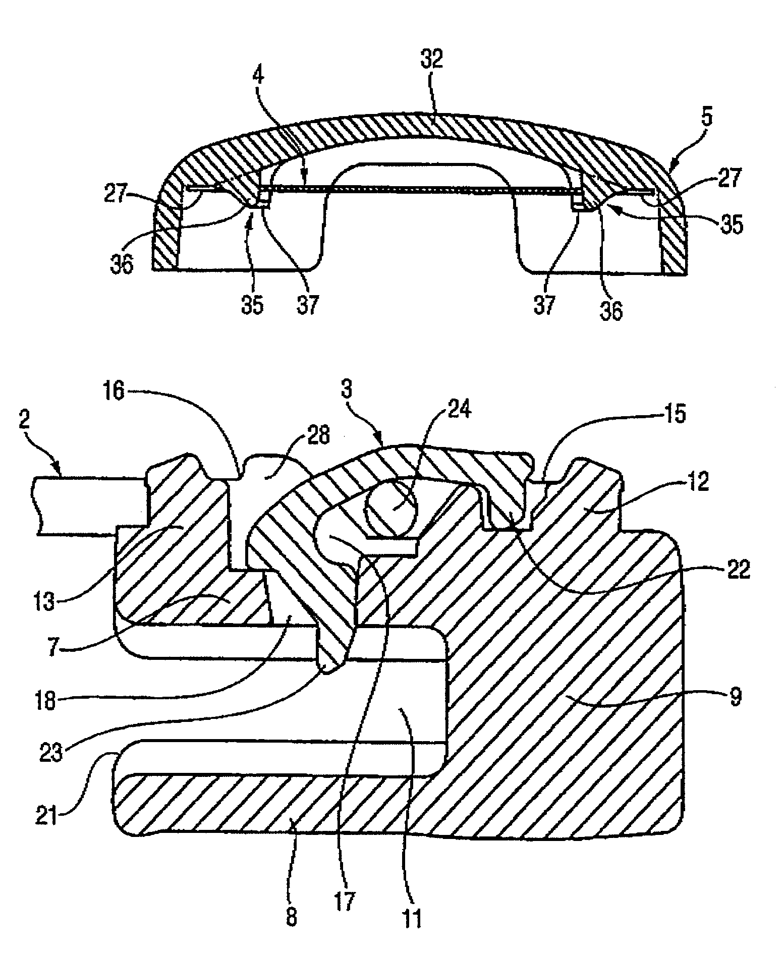 Slider for slide fastener with automatic stopper