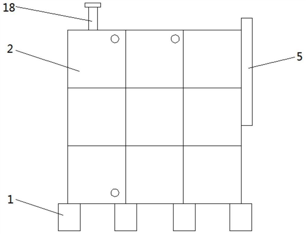 Secondary water supply living water tank with automatic cleaning function