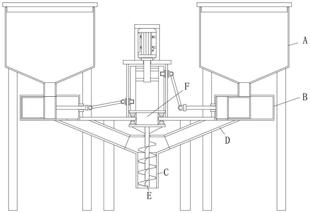 Batching machine for thermal insulation production of rock wool