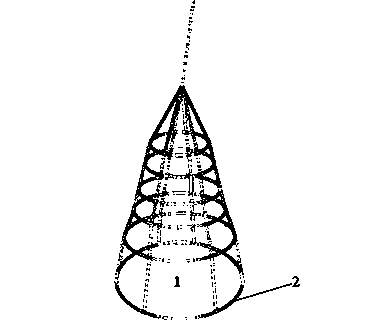 Method for high-density river crab aquaculture with six-ring cages