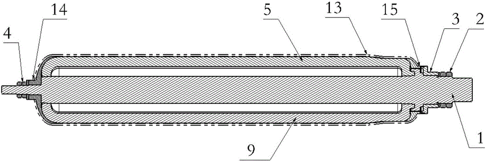 Barrel winding forming mold