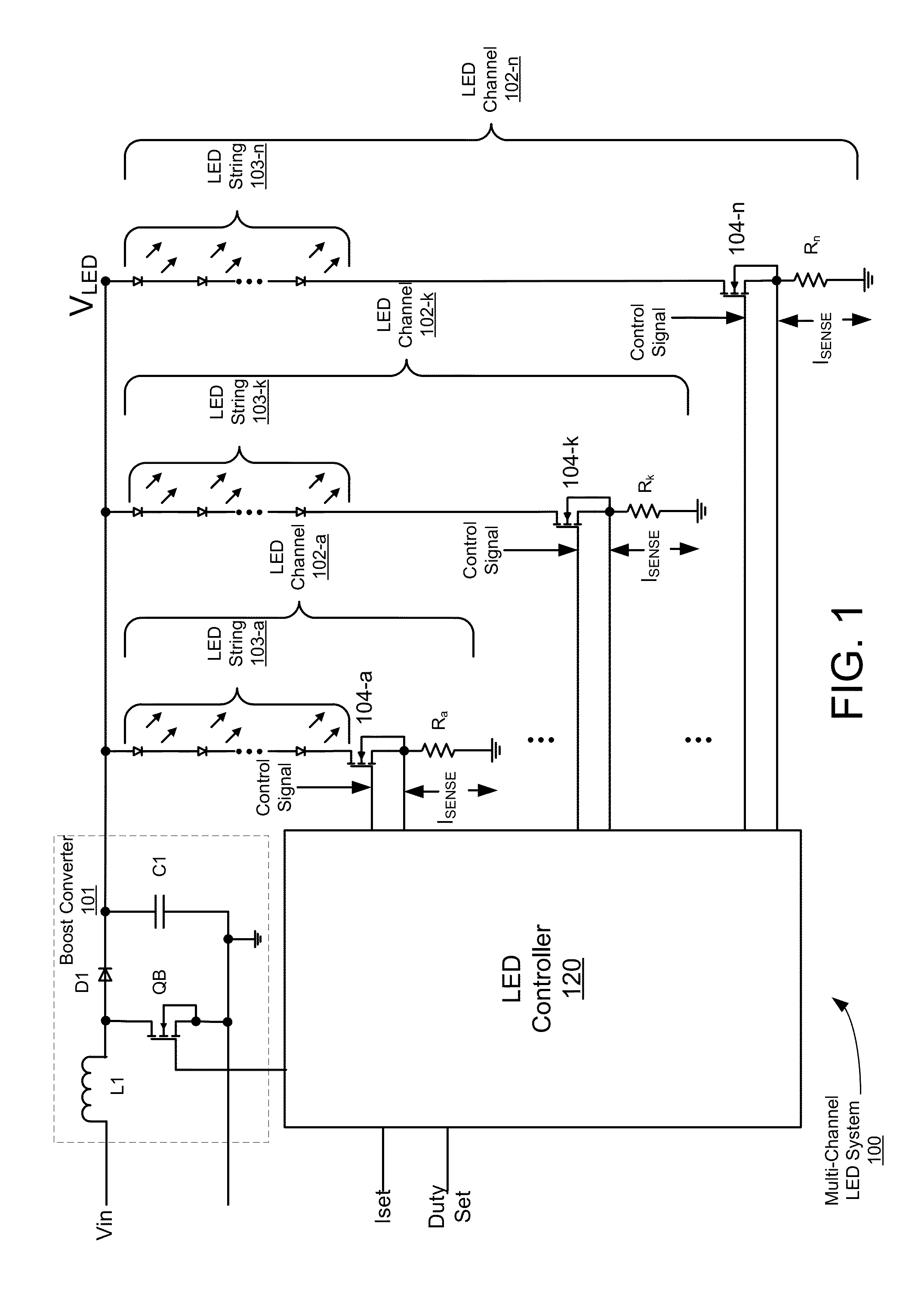 Modifying Duty Cycles of PWM Drive Signals to Compensate for LED Driver Mismatches in a Multi-Channel LED System