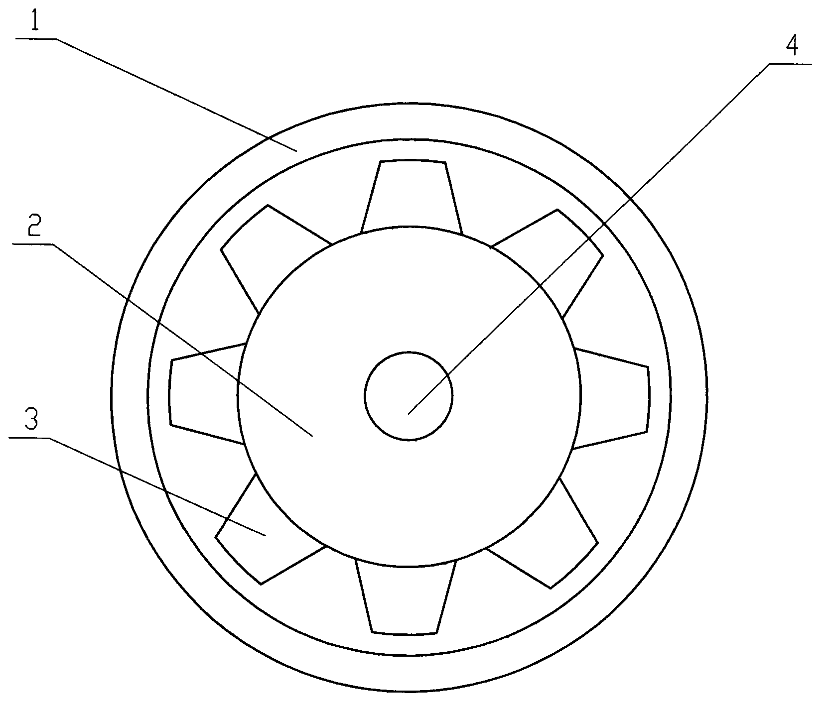 Axial flow type mine ventilator