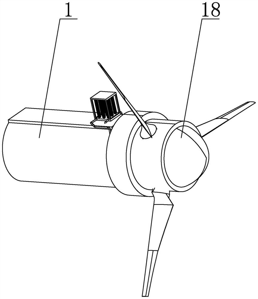 Offshore wind generating set cooling system adopting heat pipe for cooling