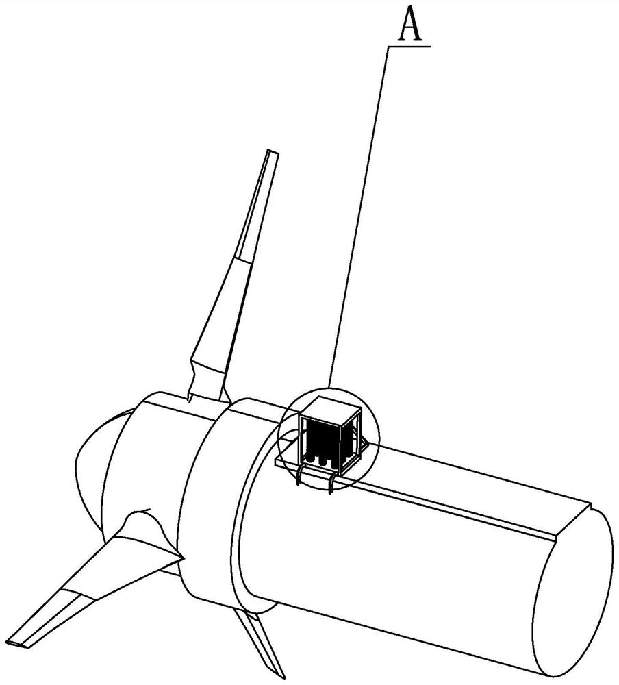 Offshore wind generating set cooling system adopting heat pipe for cooling