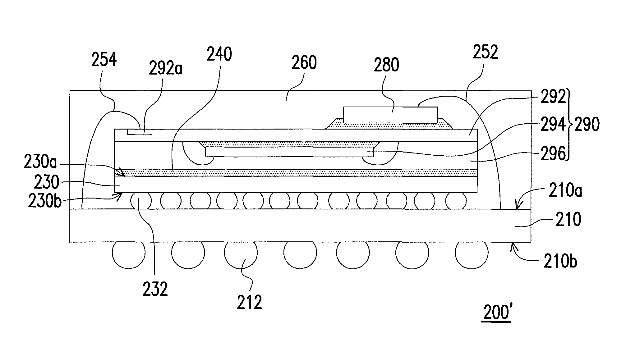 Method of fabricating a stacked type chip package structure and a stacked type package structure